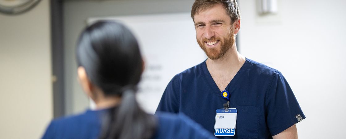 Nurses having a conversation