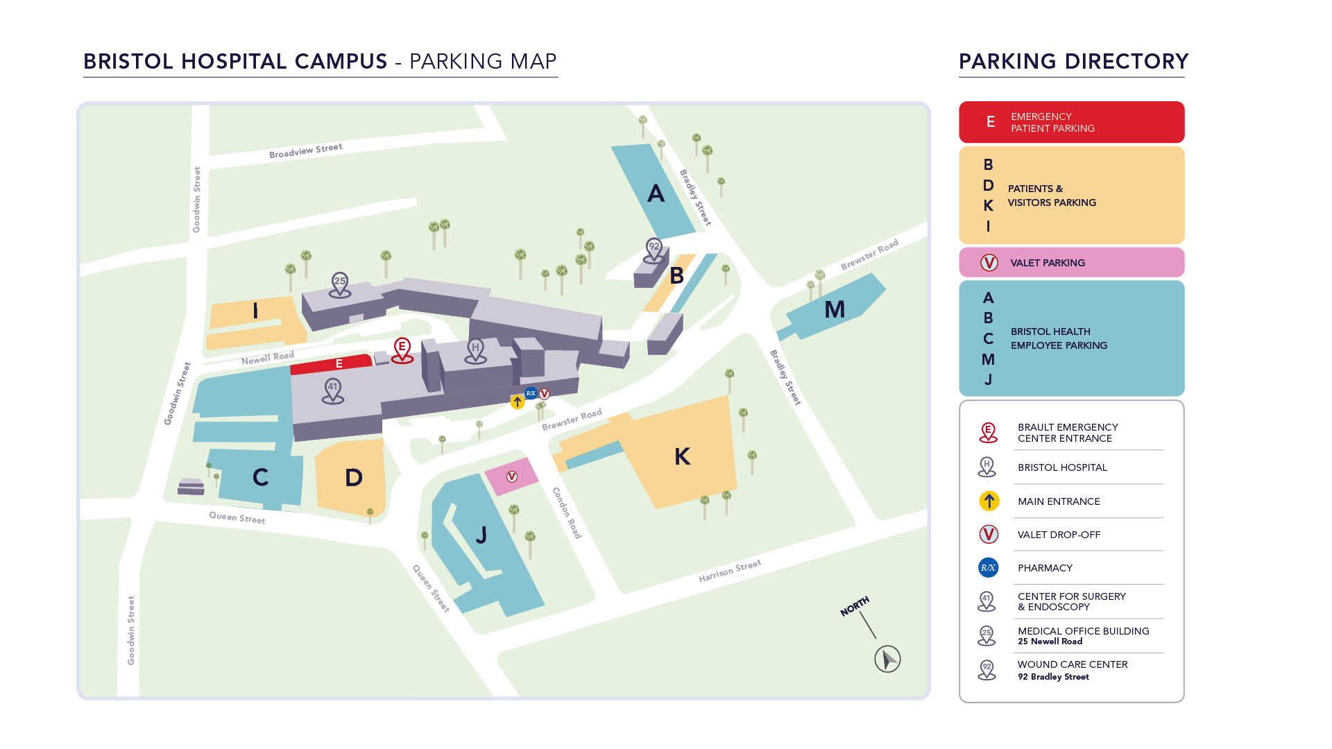 Map of campus parking 