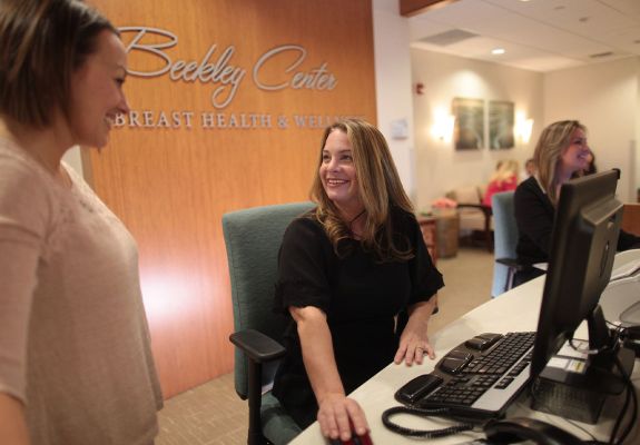 Front desk at Beekley center