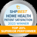 SHPBest Home Health Patient Satisfaction Top 20% Superior Performer 2023 Winner